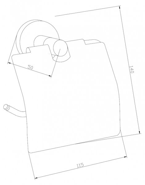 Mexen Remo uchwyt na papier toaletowy, chrom - 7050733-00