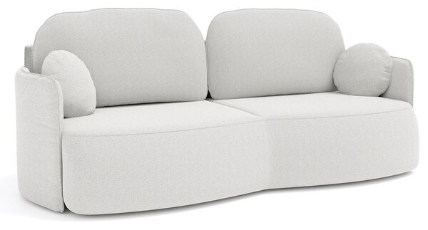 Elegancka jasnoszara kanapa z funkcją spania P4-H03