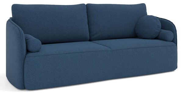 Zielona welurowa sofa z funkcją spania W6-Z15