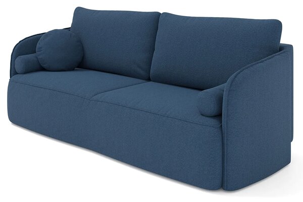 Zielona welurowa sofa z funkcją spania W6-Z15
