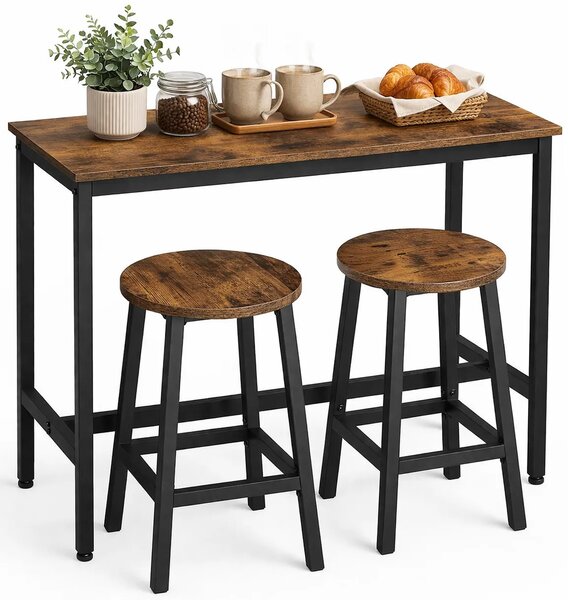 Industrialny stół barowy z 2 stołkami Z5-H40