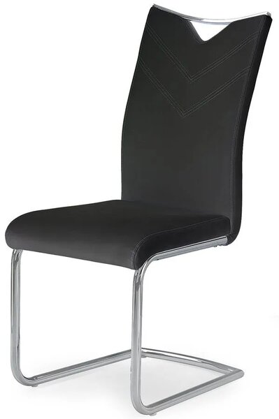 Czarne Krzesło Minimalistyczne M2-K65