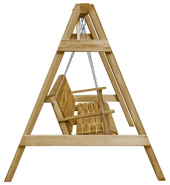 Huśtawka Ogrodowa Naturalne Drewno Z6-E68