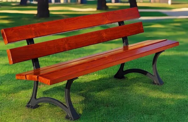Drewniana ławeczka parkowa 150 cm A1-P34