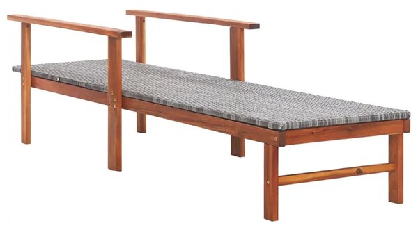 Drewniany leżak szary L3-K57