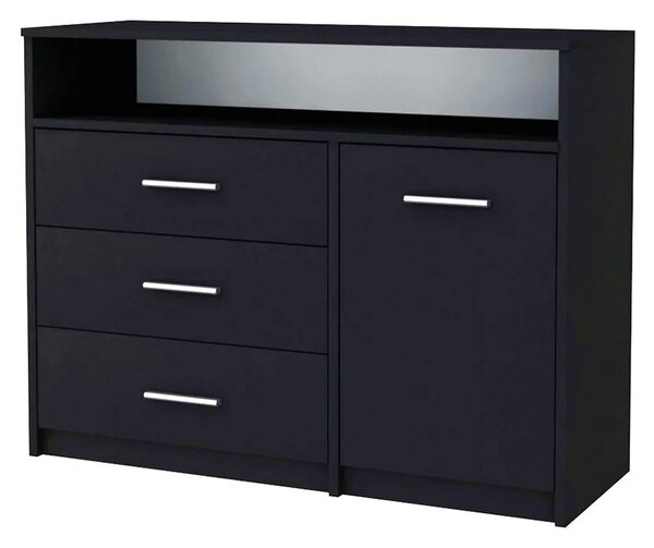 Komoda czarna do sypialni Z6-C93