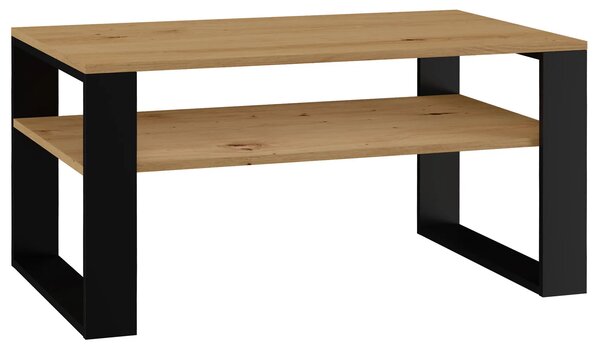 Ława Kawowa Czarny Do Narożnika Dąb Artisan + P4-B26