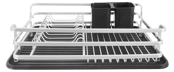 Czarno-biały metalowy ociekacz 43x32 cm Deluxe – Orion