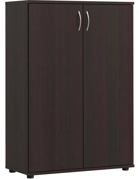 Klasyczna komoda biurowa z drzwiczkami wenge N7-C71