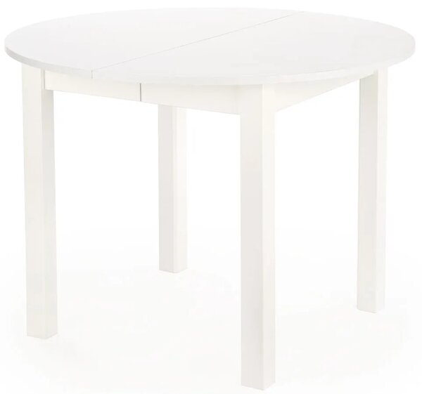 Biały okrągły stół rozkładany 102-142 cm A2-B47
