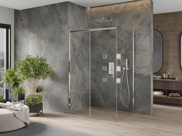 Mexen Omega kabina prysznicowa rozsuwana 100 x 80 cm, transparent, chrom - 825-100-080-01-00