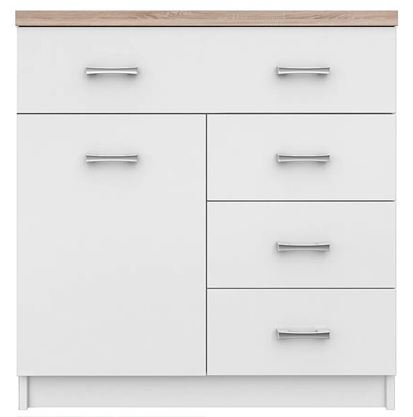 Biała komoda z 4 szufladami L9-G06