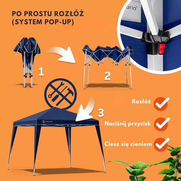 Pawilon CAPRI, 3x3m, niebieska Casaria