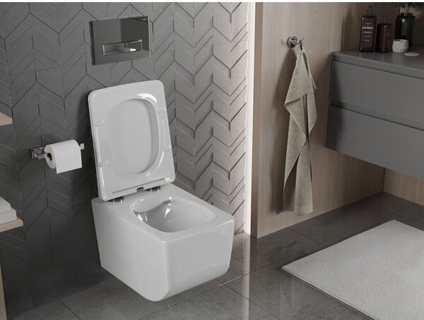 Mexen Vera miska wc Rimless z deską wolnoopadającą slim, duroplast, biała - 30164000