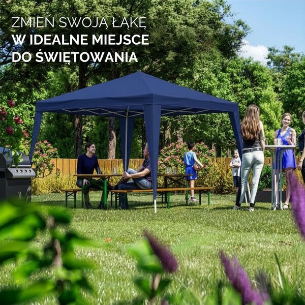 Pawilon CAPRI, 3x3m, niebieska Casaria