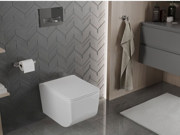 Mexen Vera miska wc Rimless z deską wolnoopadającą slim, duroplast, biała - 30164000