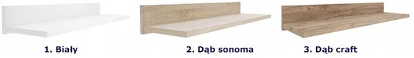 Półka Ścienna Dąb Craft 40 Cm P7-B67