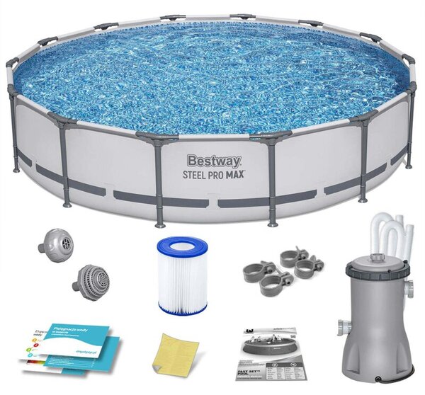 Basen stelażowy ogrodowy Bestway okrągły 427x84 cm zestaw 9w1 z pompą 2026