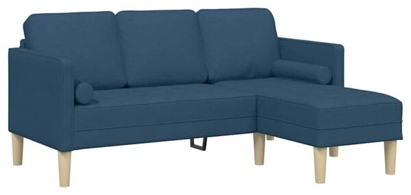 Zestaw sof niebieski 173 x 131 x 67 cm tkanina