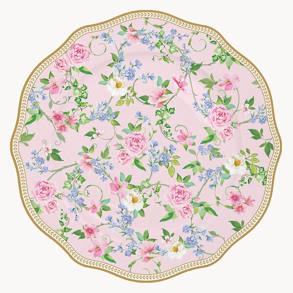 Komplet talerzy śniadaniowych z porcelany Garden Joy, 6 elem
