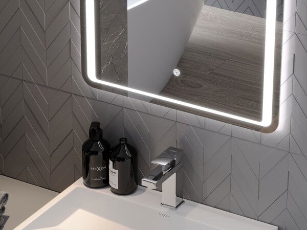 Mexen Zusa lustro łazienkowe podświetlane 50 x 70 cm, LED 6000K, antypara - 9808-050-070-611-00