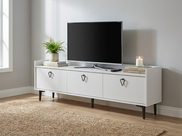 Stolik RTV PIENA 160 cm, biały