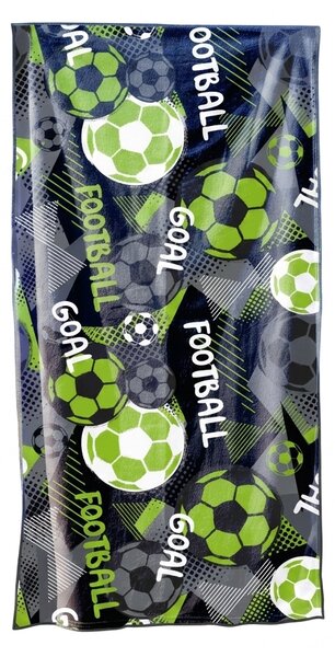 Ręcznik plażowy szybkoschnący GOAL kolorowy 70 x 140 cm, 100% mikrofibra