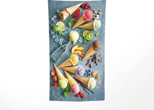 Ręcznik plażowy XXL szybkoschnący GELATTO kolorowy 150 x 210 cm, 100% mikrofibra