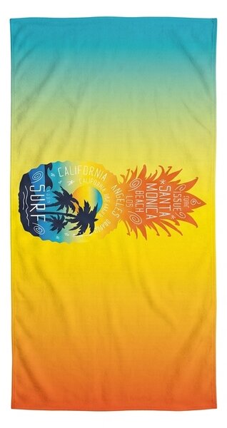 Ręcznik plażowy XXL szybkoschnący ANANARA kolorowy 150 x 210 cm, 100% mikrofibra