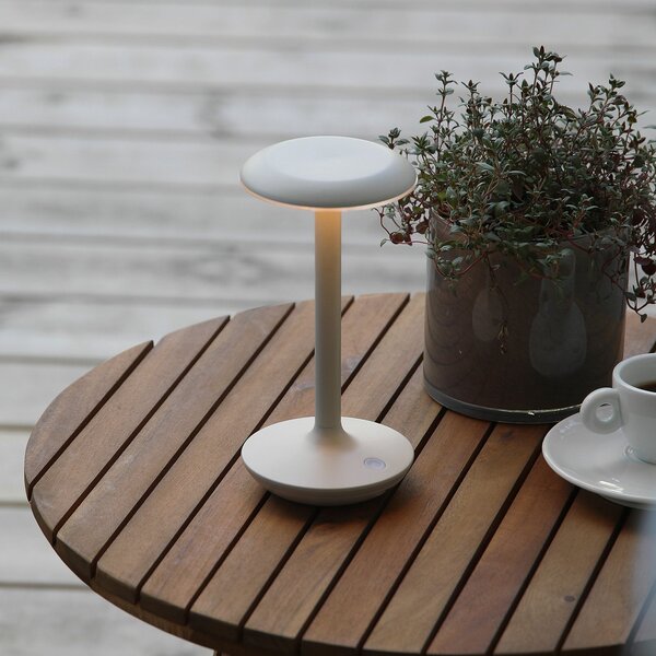Zewnętrzna Lampa Markslöjd, Petit, ściemnialny, beżowy, taras, aluminium, nowoczesny