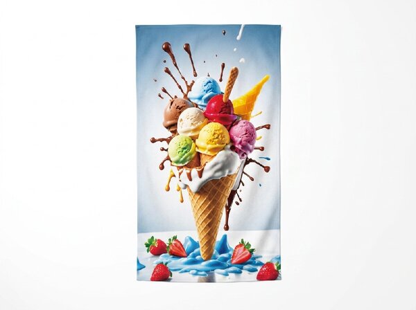 Ręcznik plażowy XXL szybkoschnący DOLCINO kolorowy 150 x 210 cm, 100% mikrofibra