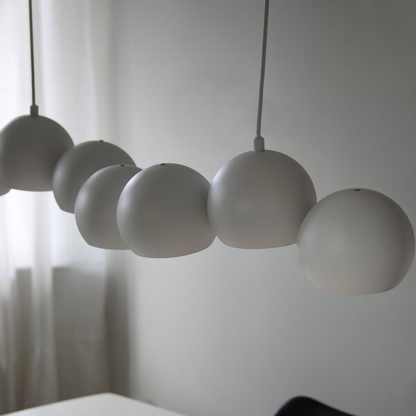 Lampa Wisząca Markslöjd, Cupolo, ściemnialny, biały, salon, metal, nowoczesny