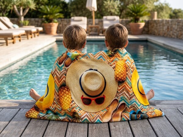 Szybkoschnący XXL ręcznik plażowy VACALIO kolorowy 150 x 210 cm, 100% mikrofibra