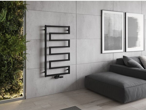 Mexen Floryda grzejnik dekoracyjny 1080 x 600 mm, 358 W, czarny - W206-1080-600-00-70