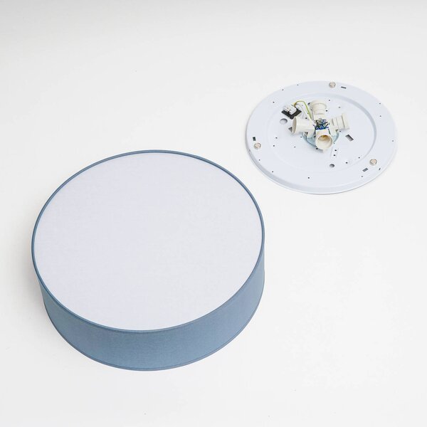 Lampa sufitowa Rondo TK Lighting, możliwość ściemniania, niebieski, sypialnia, tkanina / materiał / jedwab, nowoczesny