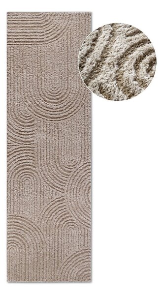 Beżowy chodnik 80x240 cm Chappe Beige – Elle Decoration