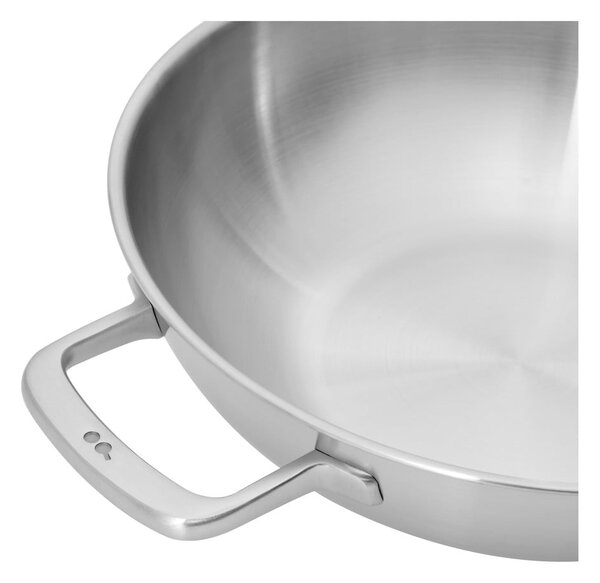 Patelnia wok ze stali nierdzewnej z pokrywką ø 30 cm Lucca 3.0 – FABINI