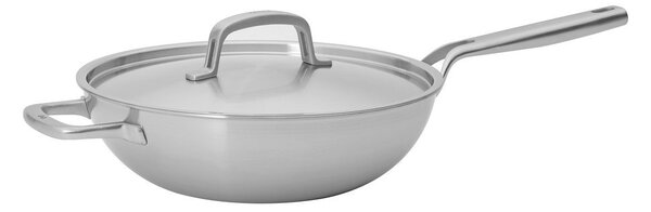 Patelnia wok ze stali nierdzewnej z pokrywką ø 30 cm Lucca 3.0 – FABINI