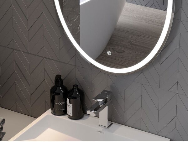 Mexen Elz lustro łazienkowe podświetlane 50 x 70 cm, LED 6000K, antypara - 9802-050-070-611-00