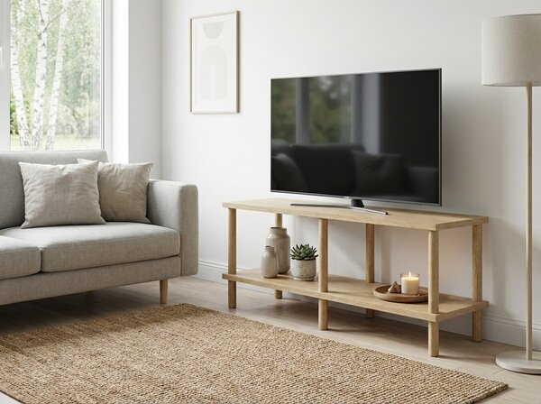 Stolik TV SOLE 90 cm, dąb sonoma