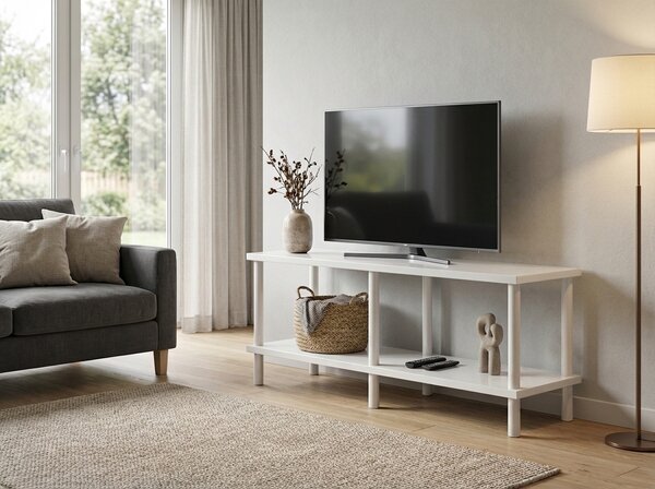 Szafka RTV SOLE 90 cm, biała