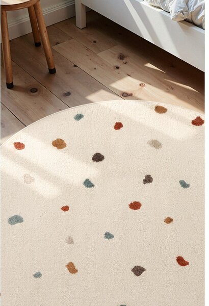 Kremowy dywan dziecięcy ø160 cm Funny Dots – Hanse Home
