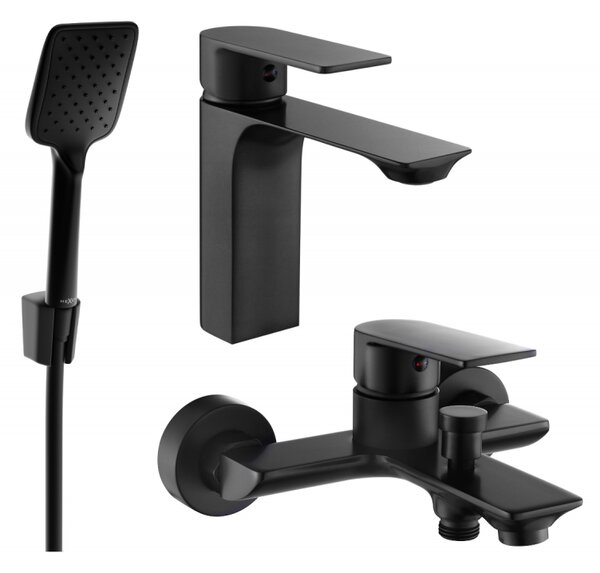 Mexen Alexa R62 zestaw wannowy, czarny - 71203R62-70