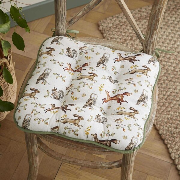 Bawełniana poduszka na krzesło 36x34 cm Forest Fable – Cooksmart ®
