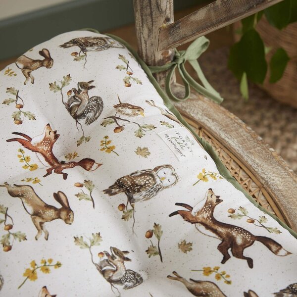 Bawełniana poduszka na krzesło 36x34 cm Forest Fable – Cooksmart ®