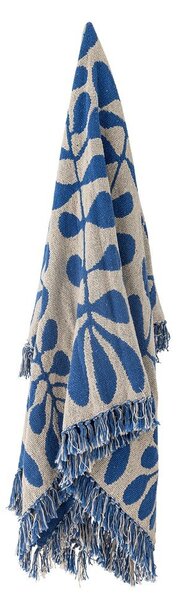 Niebieski koc 130x160 cm Nevine – Bloomingville