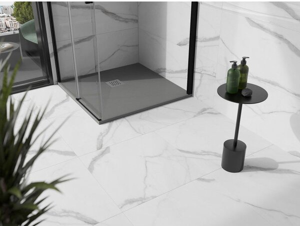 Mexen Stone+ brodzik kompozytowy kwadratowy 70 x 70 cm, szary-beton - 44617070