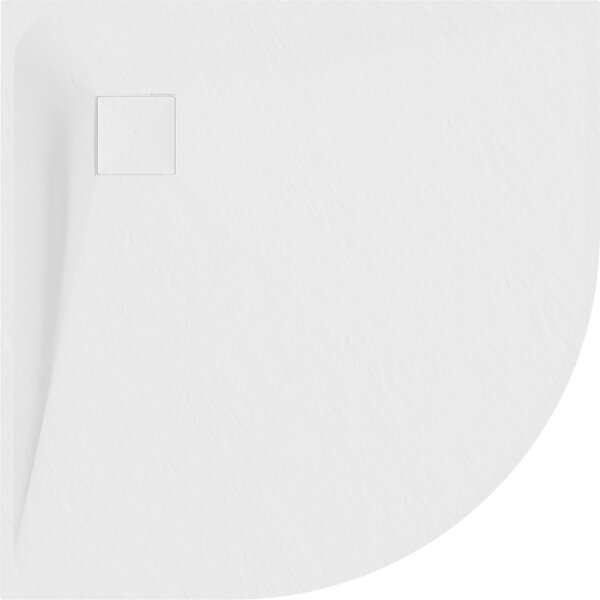 Mexen Bert brodzik półokrągły SMC 80 x 80 cm, biały - 4KR108080