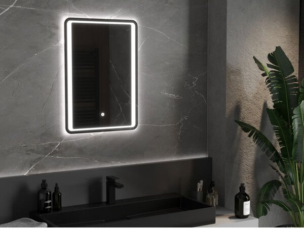 Mexen Zusa lustro łazienkowe podświetlane 50 x 70 cm, LED 6000K, antypara - 9808-050-070-611-00