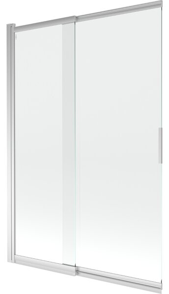 Mexen Fox parawan nawannowy 2-skrzydłowy przesuwny 120 x 150 cm, transparent, chrom - 891-120-002-01-00